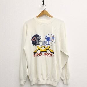 Vintage Super Bowl XX Bears vs Patriots Sweatshirt XL